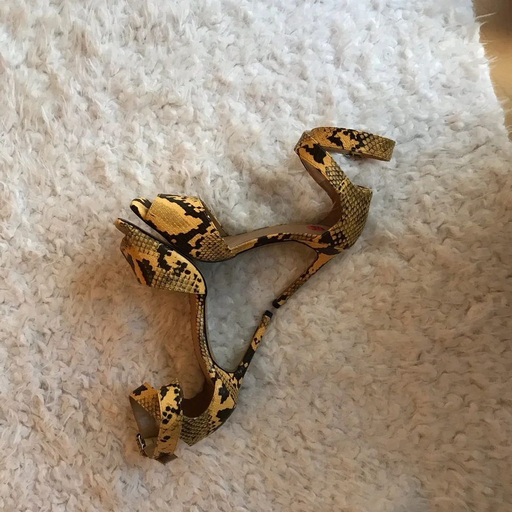Express python pattern ankle strap heels - Picture 6 of 7